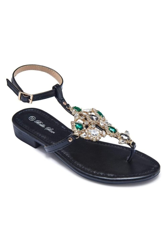 Antonia Rhinestone Decor Sandals - Image 4