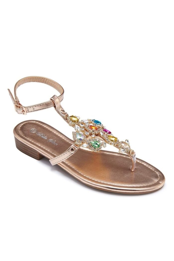 Antonia Rhinestone Decor Sandals - Image 1