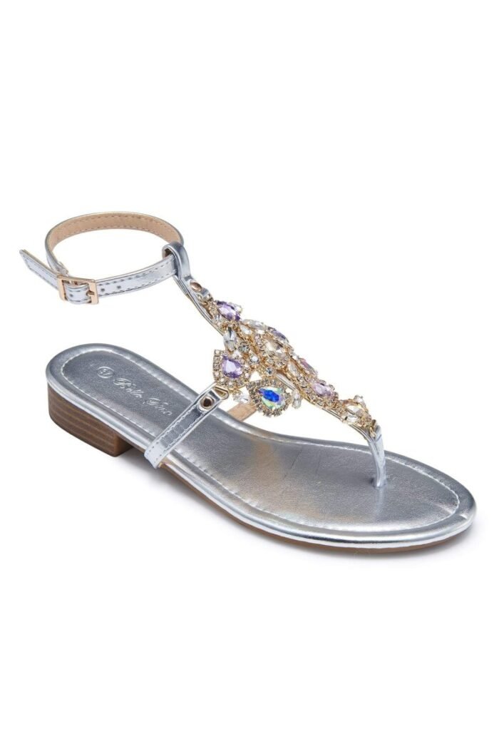 Antonia Rhinestone Decor Sandals - Image 3