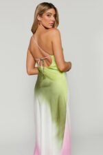 Diane One Shoulder Tie Dye Maxi Dress - Image 3