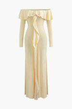 Donna Off-shoulder Ruffle Maxi Dress - Image 9
