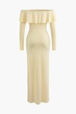 Donna Off-shoulder Ruffle Maxi Dress - Image 10