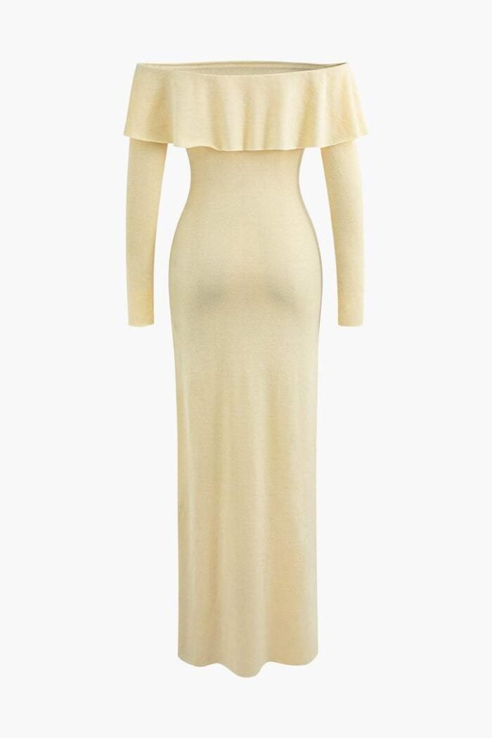 Donna Off-shoulder Ruffle Maxi Dress - Image 10