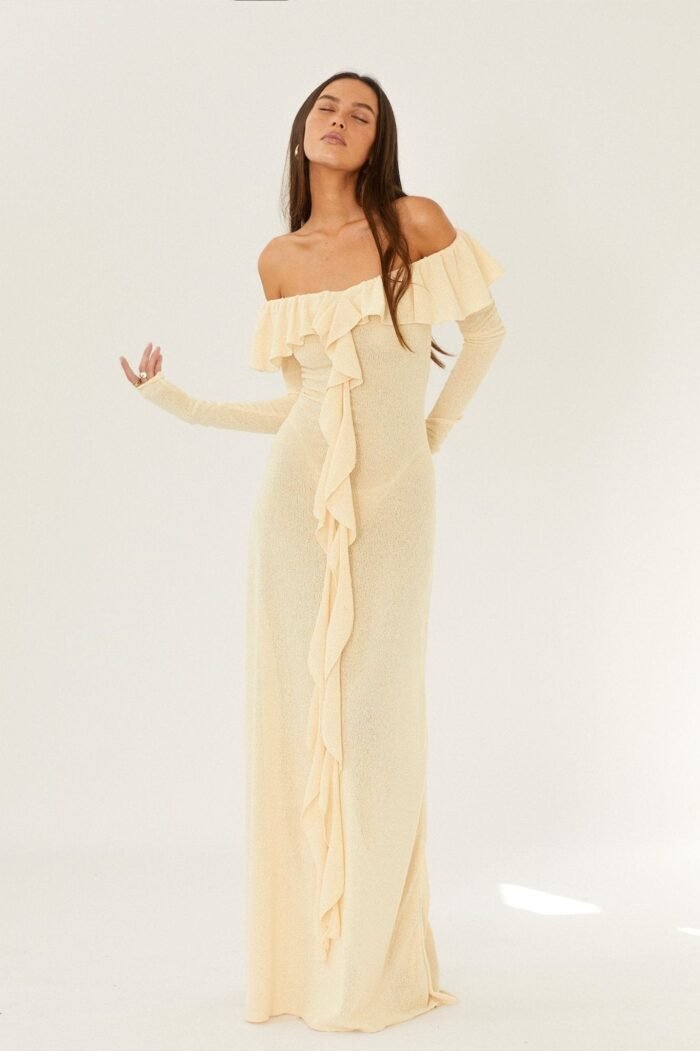 Donna Off-shoulder Ruffle Maxi Dress - Image 2