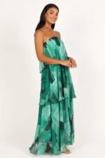 Elsie Printed Layered Strapless Maxi Dress - Image 3