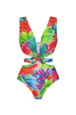 Frica Printed Cut-out Ruffle Two-pieces Swimset - Image 5