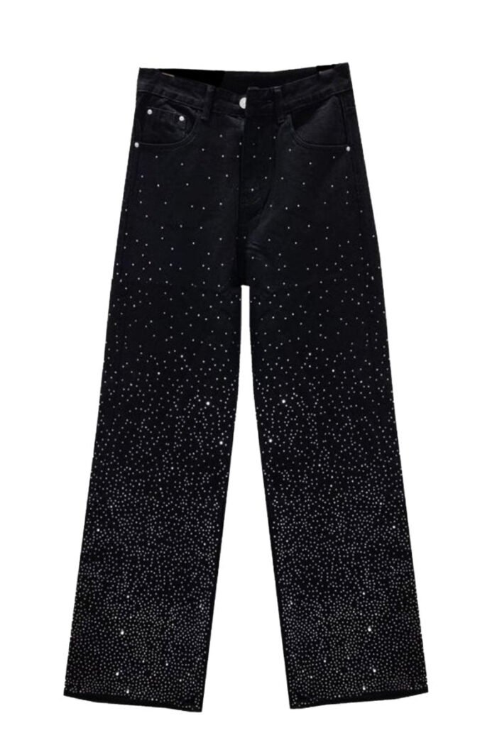 Janelle Rhinestone Straight-Leg Jeans - Image 6