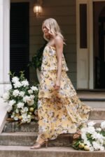 Elsie Printed Layered Strapless Maxi Dress - Image 9