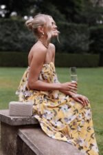 Elsie Printed Layered Strapless Maxi Dress - Image 11