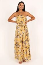 Elsie Printed Layered Strapless Maxi Dress - Image 6