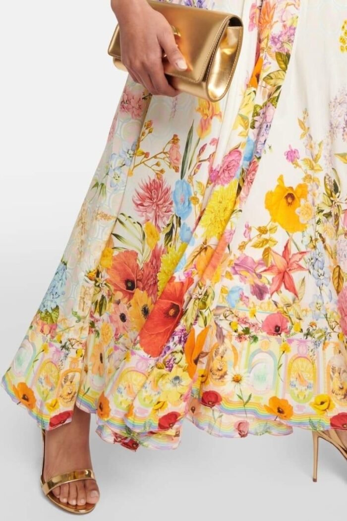 Melody Floral Printed Midi Slip Dress - Image 3