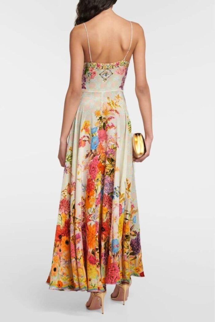 Melody Floral Printed Midi Slip Dress - Image 2