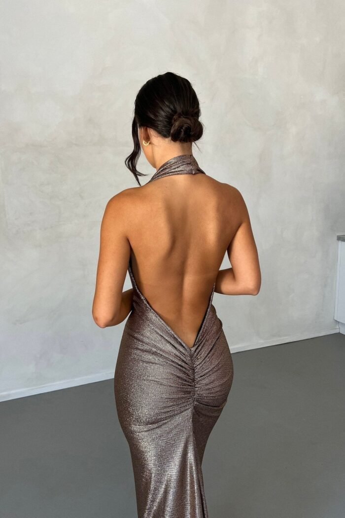Ophelia Halterneck Backless Maxi Dress - Image 2