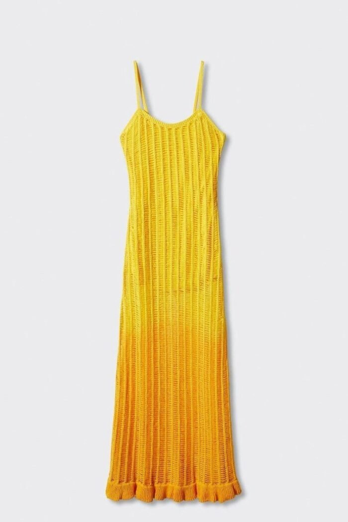 Paula Hollow Knit Maxi Dress - Image 5
