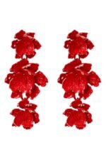 Phyllis Varnish Flower Earrings