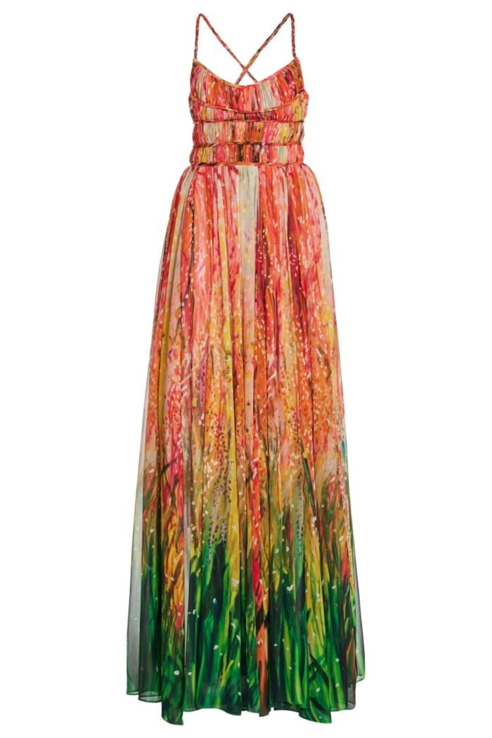 Sally Multicolor Tiered Maxi Dress - Image 7