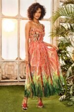 Sally Multicolor Tiered Maxi Dress - Image 3