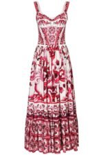 Sibyl Printed Shirred Strap Maxi Dress - Image 5