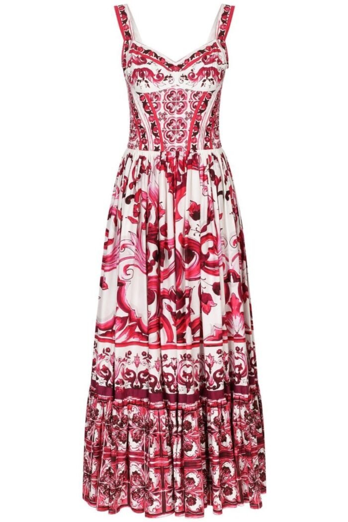 Sibyl Printed Shirred Strap Maxi Dress - Image 5