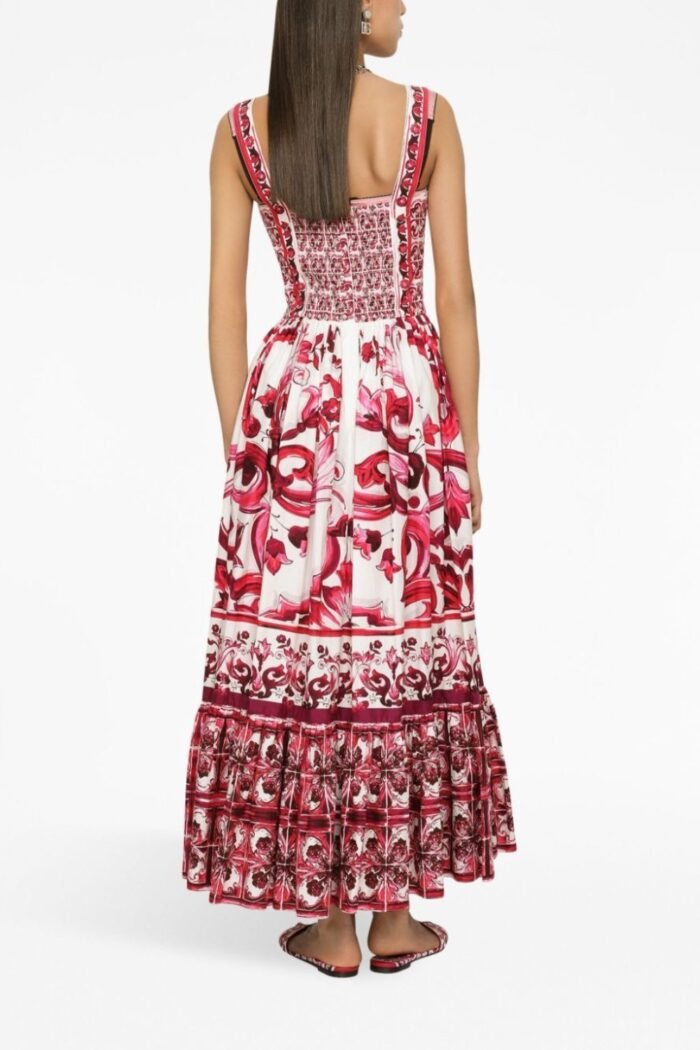 Sibyl Printed Shirred Strap Maxi Dress - Image 3