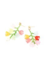 Tulip Beaded Drop Earrings - Image 3
