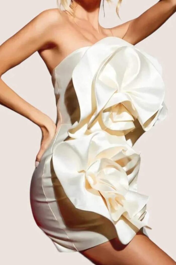 Venus Flowers Strapless Mini Dress - Image 2