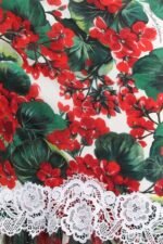 Yvette Printed Lace Trim Maxi Dress - Image 6