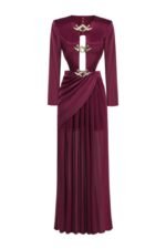 Yvonne Cut-out Backless Maxi Dress - Image 4