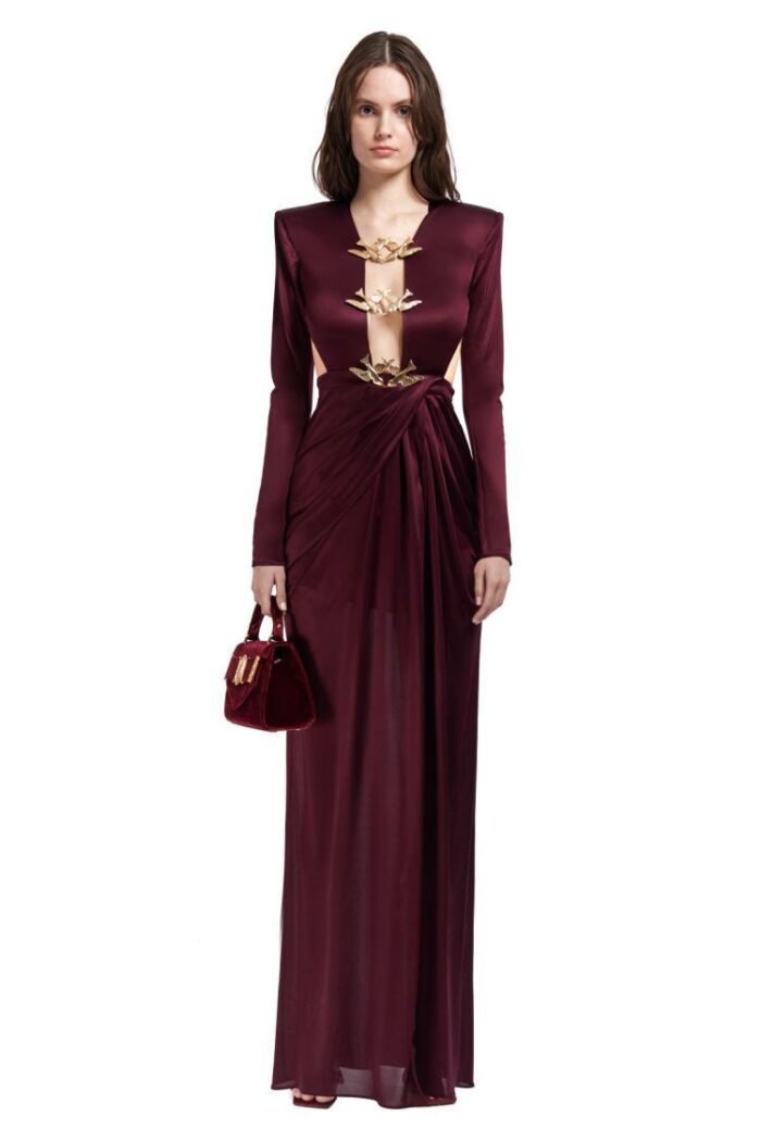 Yvonne Cut-out Backless Maxi Dress - Image 1