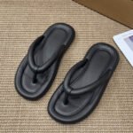 Beach Flat Heel Clip Weave Candy Color Casual Flip Flops