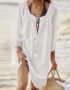 Lace Loose Bikini Outer Shirt Beach Sun Protection Cover Up