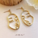 Abstract Human Face Modern Dangle Earrings
