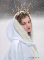 Burgundy Flower Christmas Reindeer Headband | LikeMyChoice_
