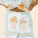 Irregular Printed Skirt